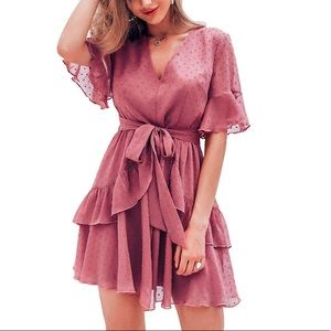 Pink Ruffle Dress